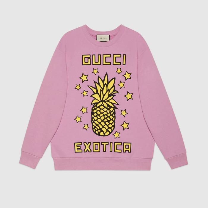 유럽직배송 구찌 GUCCI Gucci - Gucci pineapple print sweatshirt 617964XJCRS5334
