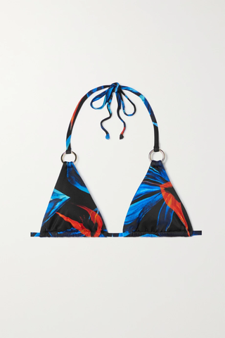 유럽직배송 루이자발루 비키니 LOUISA BALLOU Embellished printed recycled bikini top 43769801098566214
