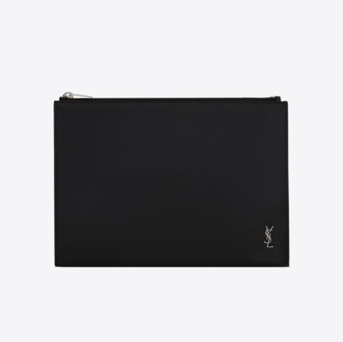 유럽직배송 입생로랑 SAINT LAURENT TINY MONOGRAM zip tablet holder in matte leather 6077791JB0E1000