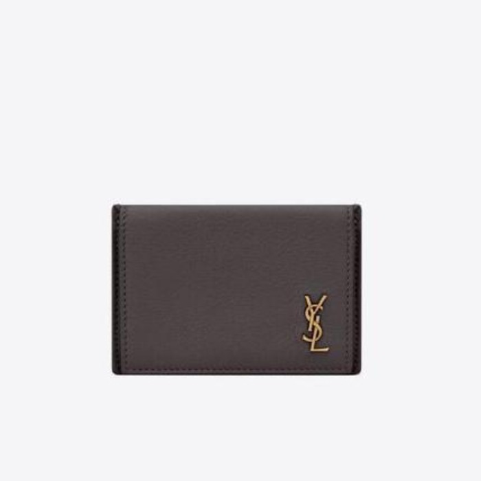 유럽직배송 입생로랑 SAINT LAURENT tiny monogram card case in grained leather 63526415B0W1112