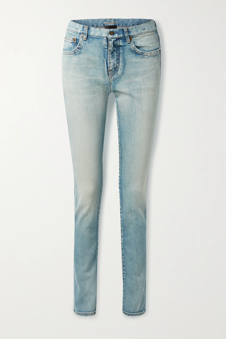 유럽직배송 생로랑 SAINT LAURENT Distressed low-rise slim-leg jeans 2204324140412317