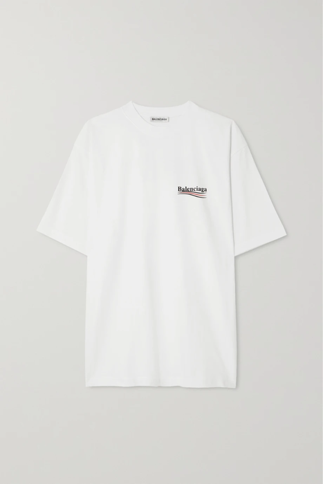 유럽직배송 발렌시아가 티셔츠 BALENCIAGA Oversized printed cotton-jersey T-shirt 36093695688969705