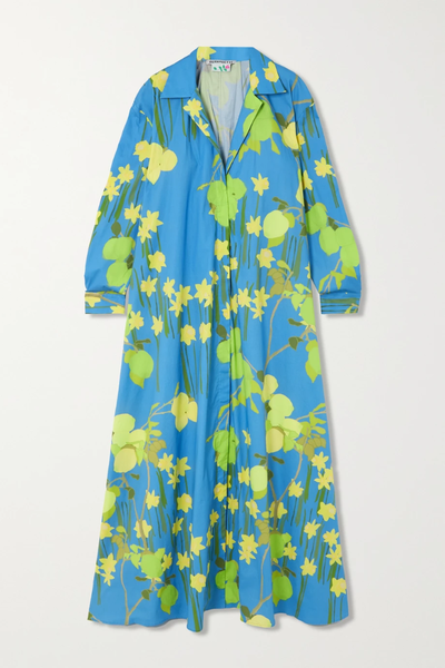 유럽직배송 베르나데트 원피스 BERNADETTE Gregory oversized floral-print cotton-blend poplin maxi dress 38063312420748463