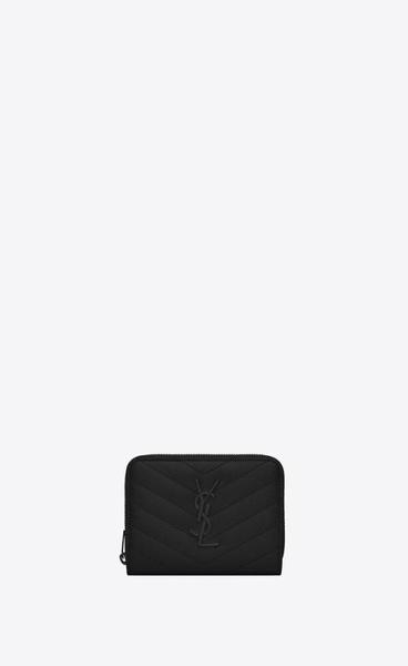 유럽직배송 입생로랑 지갑 SAINT LAURENT cassandre saint laurent matelassé compact zip around wallet in grain de poudre embossed leather 668288BOW081000