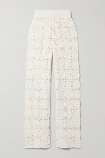유럽직배송 레셋 팬츠 LESET Lucy crocheted cotton straight-leg pants 45666037505295401