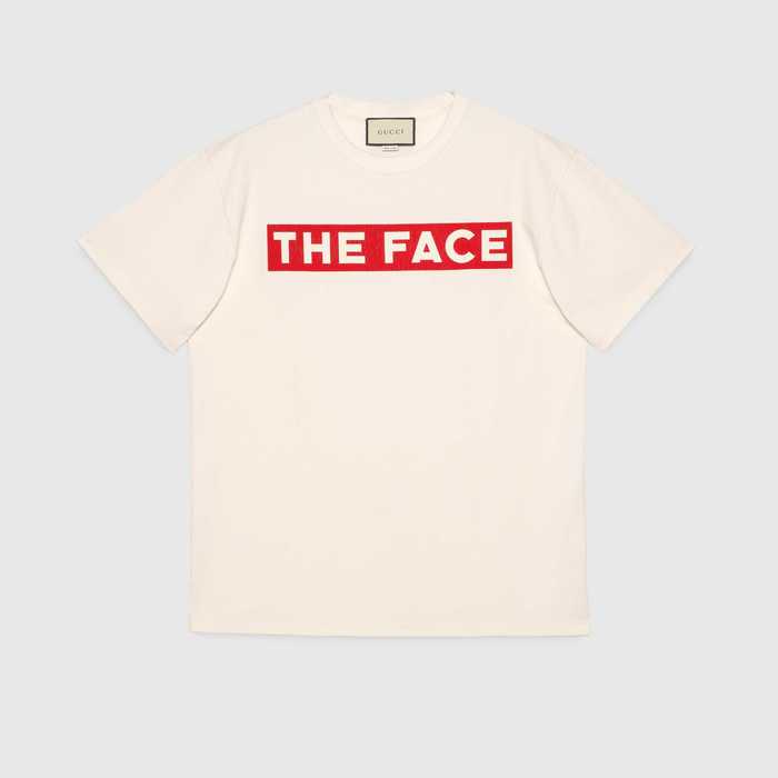 유럽직배송 구찌 GUCCI Oversize T-shirt with The Face 565806XJBCS9577