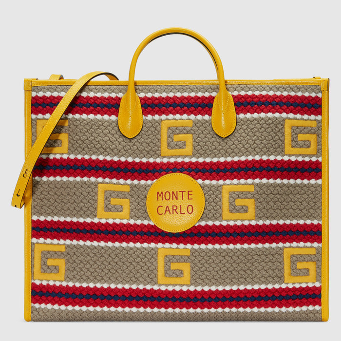 유럽직배송 구찌 GUCCI Gucci Monte Carlo striped tote bag 6303802BMCG9682