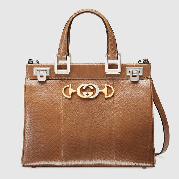 유럽직배송 구찌 GUCCI Gucci - Gucci Zumi snakeskin small top handle bag 569712LJM0X2837