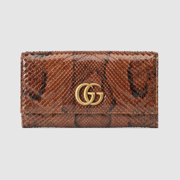 유럽직배송 구찌 GUCCI Gucci GG Marmont python continental wallet 443436LU3KT2535