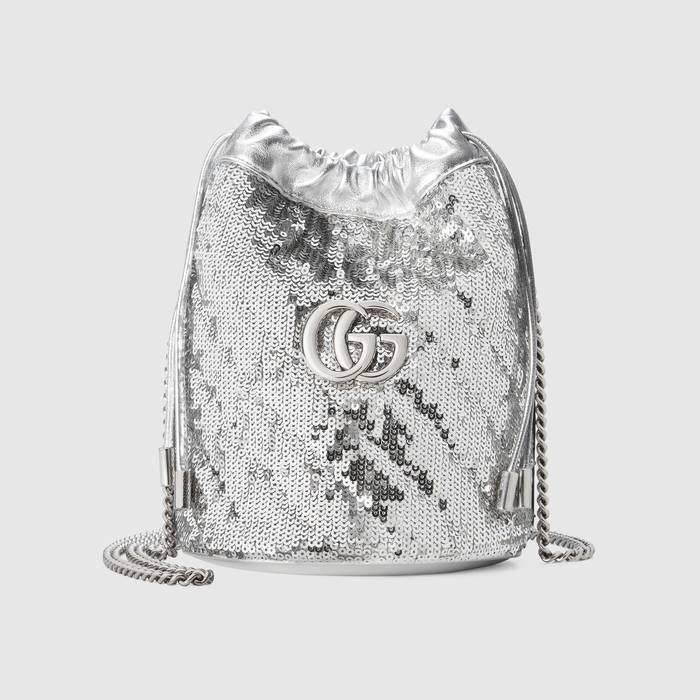 유럽직배송 구찌 GUCCI Gucci GG Marmont mini sequin bucket bag 5751632N5DP1297