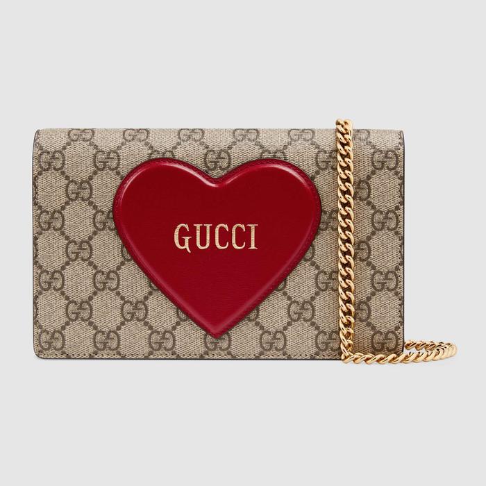 유럽직배송 구찌 GUCCI Gucci Valentine&#039;s day chain card case wallet 64894820QAS8570