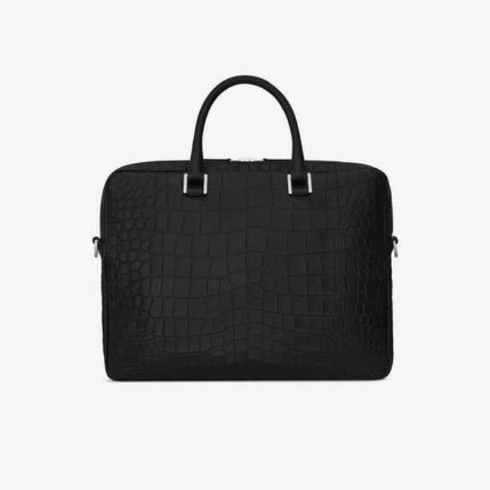 유럽직배송 입생로랑 SAINT LAURENT sac de jour briefcase in crocodile embossed leather 4805860Q50E1000