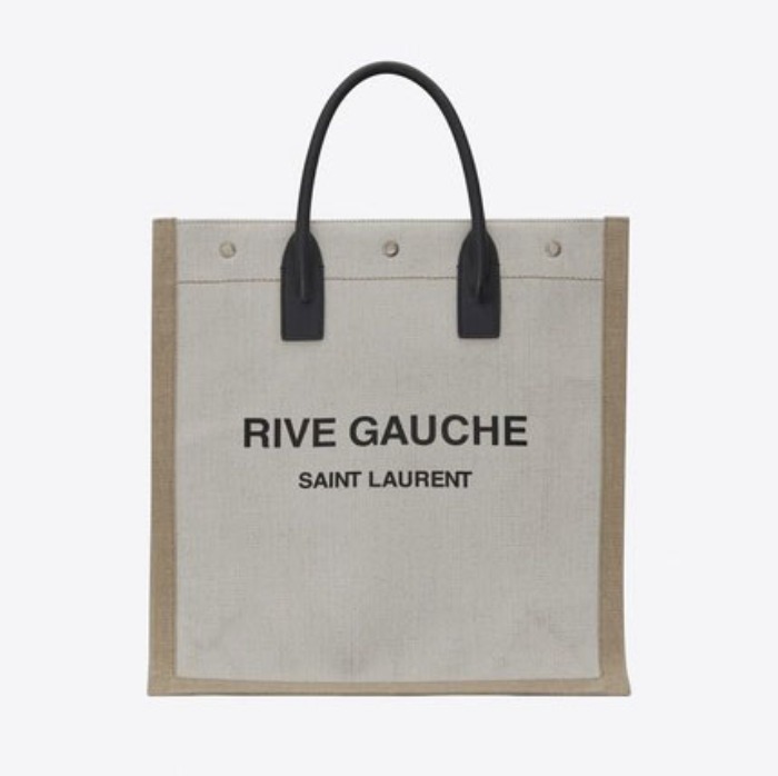 유럽직배송 입생로랑 SAINT LAURENT RIVE GAUCHE n/s shopping bag in linen and cotton 6316829J52E9280