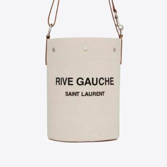 유럽직배송 입생로랑 SAINT LAURENT rive gauche shopping bag in linen 669299FAABK9053