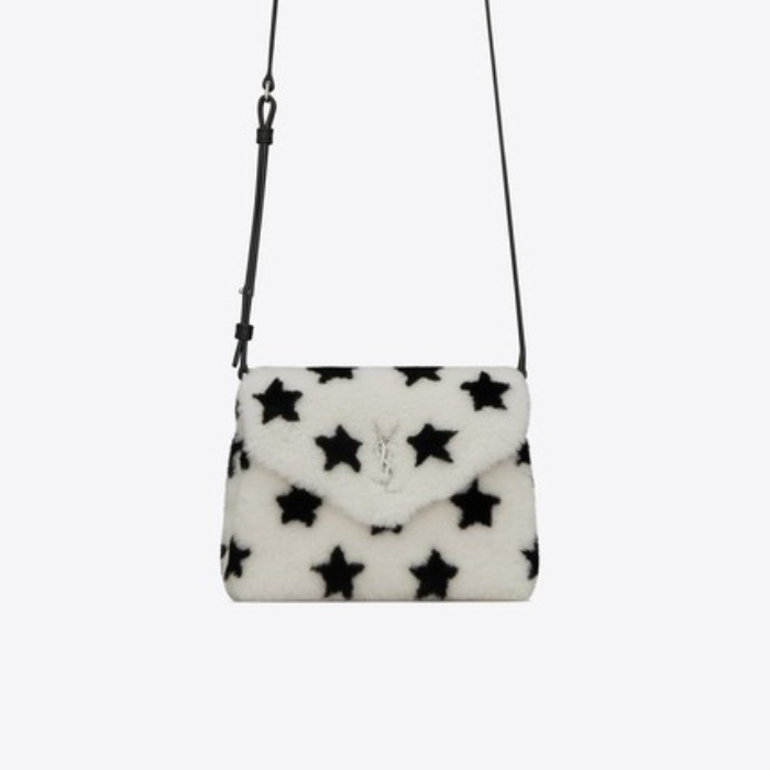 유럽직배송 입생로랑 SAINT LAURENT LOULOU Toy bag in shearling with a star print  531648BTO1E1863