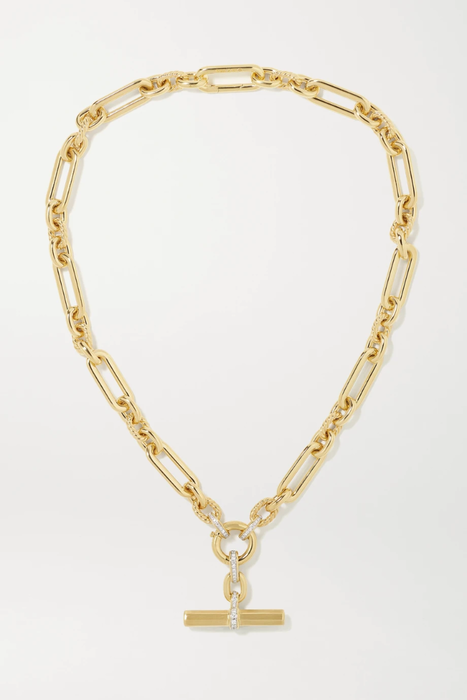 유럽직배송 데이비드율만 목걸이 DAVID YURMAN Lexington 18-karat gold diamond necklace 15546005222359953