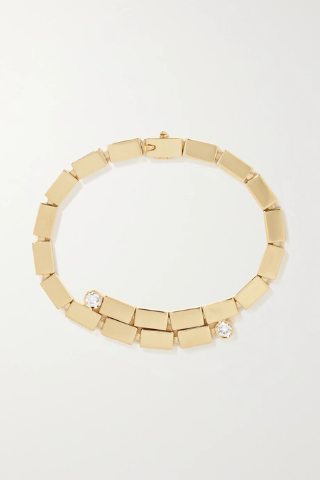 유럽직배송 일레아나마크리 팔찌 ILEANA MAKRI Overlap Falls 18-karat gold diamond bracelet 560971904205854