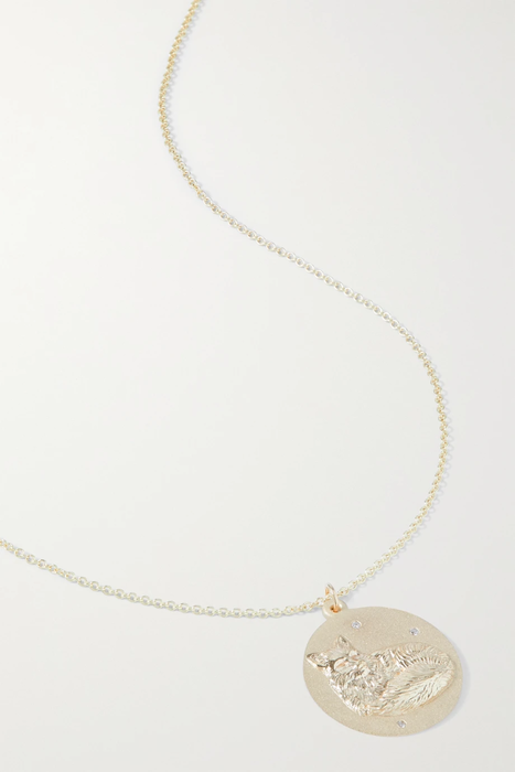 유럽직배송 STAR ANIMAL SUNDAYS Whale 10-karat gold multi-stone necklace 25185454456277720