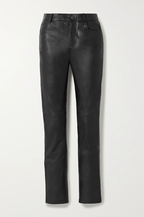 유럽직배송 데드우드 팬츠 DEADWOOD + NET SUSTAIN Phoenix leather straight-leg pants 31432202864841078
