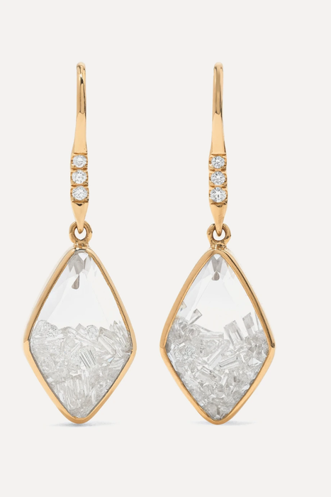 유럽직배송 모리츠글릭 귀걸이 MORITZ GLIK 18-karat gold, sapphire and diamond earrings 17428787259404451