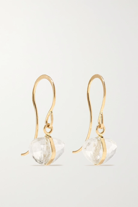 유럽직배송 멜리사조이매닝 귀걸이 MELISSA JOY MANNING 14-karat recycled gold moonstone earrings 27086482323694150