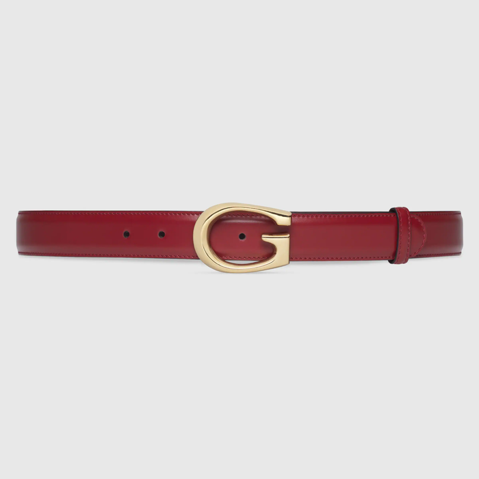 유럽직배송 구찌 GUCCI Gucci Thin belt with G buckle 655566BGH0G6638