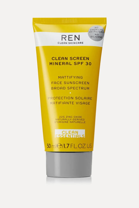 유럽직배송 REN CLEAN SKINCARE + NET SUSTAIN Clean Screen Mineral Mattifying Face Sunscreen SPF30, 50ml 17957409490540832