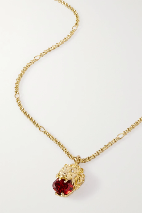 유럽직배송 구찌 GUCCI Gold-tone crystal necklace 32027475399092543