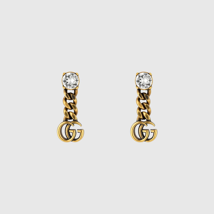 유럽직배송 구찌 GUCCI Gucci Crystal Double G earrings 645683J1D508062