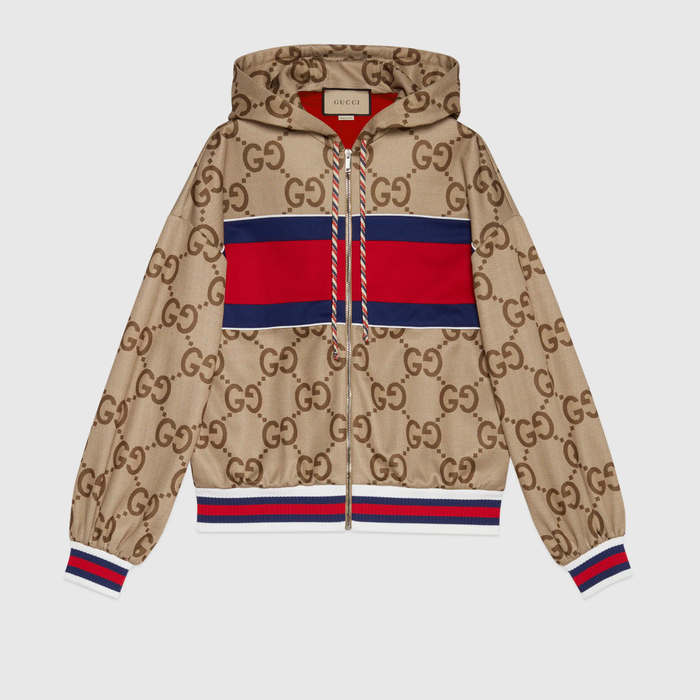 유럽직배송 구찌 GUCCI Gucci - Gucci Tiger jumbo GG hooded jersey jacket 685758XJD3M2190