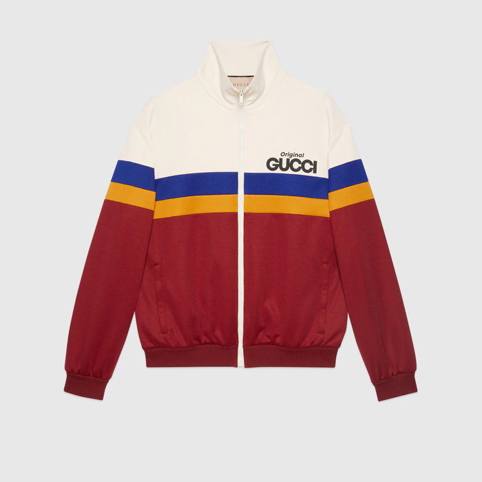 유럽직배송 구찌 GUCCI Gucci - &#039;Original Gucci&#039; print jersey jacket 673297XJDUZ9173