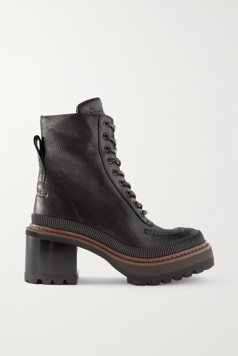 유럽직배송 씨바이 끌로에 앵클부츠 SEE BY CHLOÉ Mahalia textured-leather ankle boots 24062987016831009