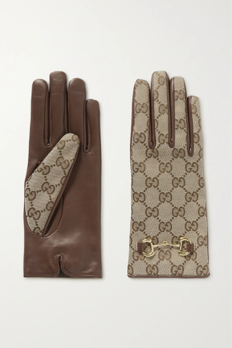 유럽직배송 구찌 GUCCI Horsebit-detailed leather gloves 31840166392375164