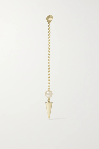 유럽직배송 마리아타쉬 싱글 귀걸이 MARIA TASH 40mm Pendulum Spike 14-karat gold pearl single earring 32027475399557695