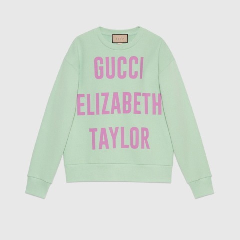 유럽직배송 구찌 스웻셔츠 GUCCI &#039;Gucci Elizabeth Taylor&#039; cotton sweatshirt 688219XJEF93176