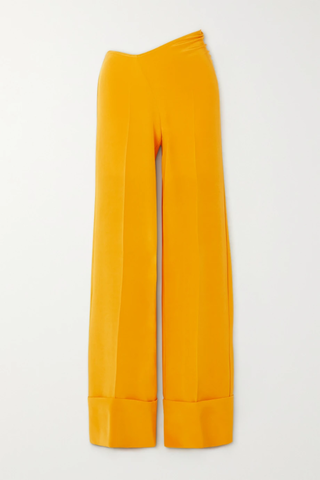유럽직배송 수프리야렐레 팬츠 SUPRIYA LELE Asymmetric stretch-silk straight-leg pants 38063312418358677