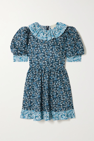 유럽직배송 O PIONEERS Claudette ruffled floral-print cotton mini dress 36856120585378608