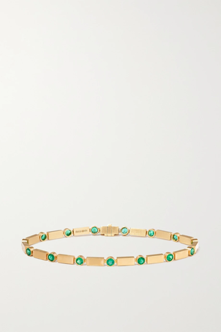 유럽직배송 일레아나마크리 팔찌 ILEANA MAKRI 18-karat gold emerald bracelet 560971904205850