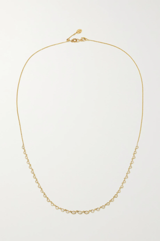 유럽직배송 제이드트라우 목걸이 JADE TRAU Small Maverick Riviera 18-karat gold diamond necklace 46376663162790115