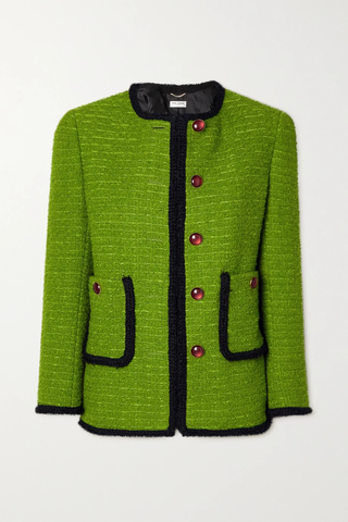 유럽직배송 생로랑 자켓 SAINT LAURENT Wool-blend tweed jacket 1647597278214607