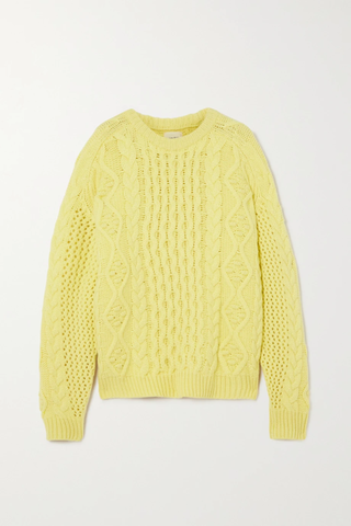 유럽직배송 LOULOU STUDIO Secas oversized cable-knit wool and cashmere-blend sweater 45666037504532298