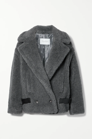 유럽직배송 막스마라 코트 MAX MARA Rosita leather-trimmed fleece coat 43769801095577069