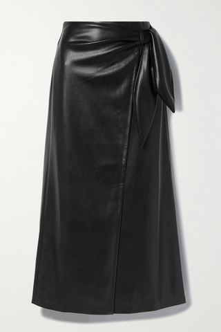 유럽직배송 나누시카 스커트 NANUSHKA Amas wrap-effect vegan leather midi skirt 1647597284240717