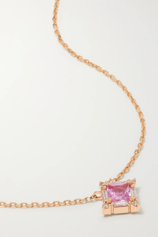유럽직배송 수잔케일런 목걸이 SUZANNE KALAN 18-karat rose gold, sapphire and diamond necklace 1647597288833953